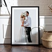Poster photo personnalisé avec texte