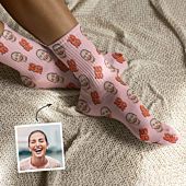 Chaussettes personnalisées visage différents designs