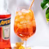 Verre Aperol Personnalisé avec Nom et Design Rétro
