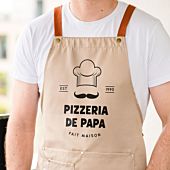 Tablier personnalisé Maître du grill avec texte