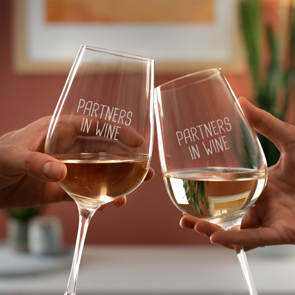 Verre à vin personnalisé avec Slogan