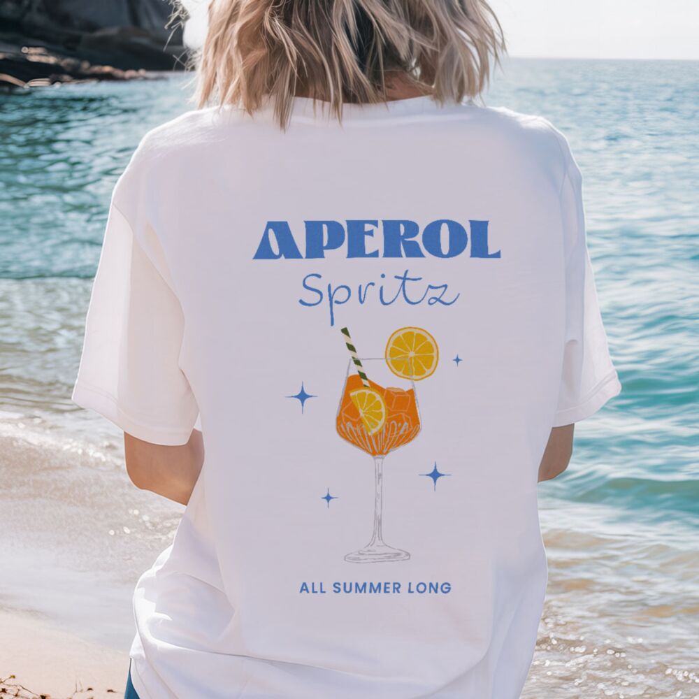 T-shirt personnalisé Design Aperol et texte