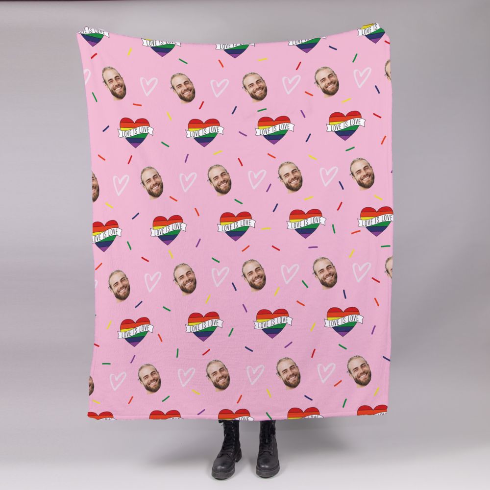 Couverture personnalisée avec visage - Différents motifs