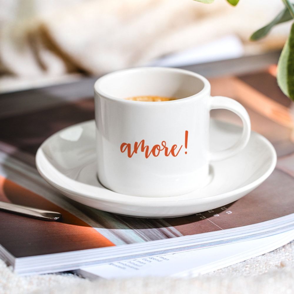 Tasse à café personnalisée avec texte