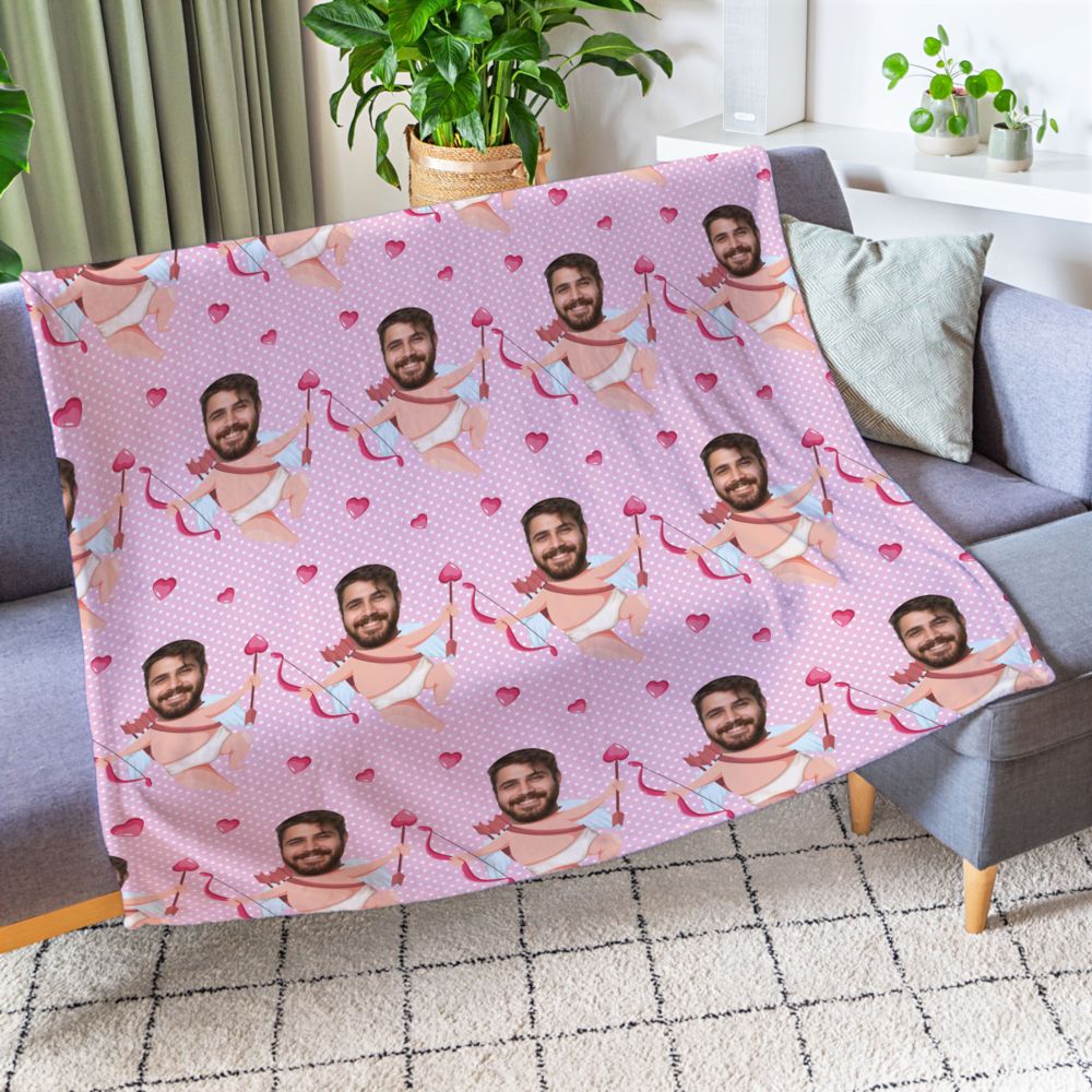 Couverture personnalisée avec visage - Différents motifs
