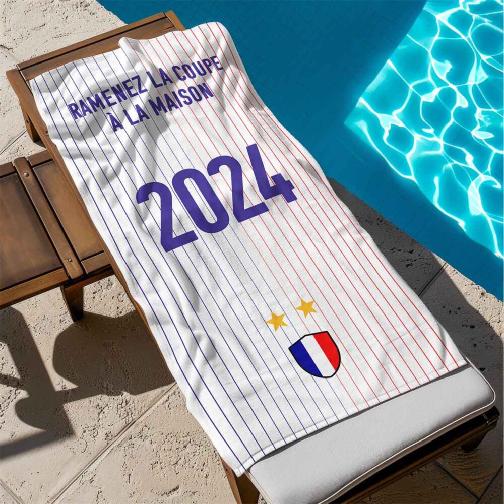 Serviette personnalisée Euro de football
