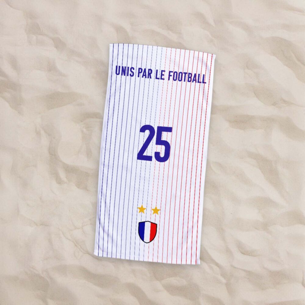 Serviette personnalisée Euro de football