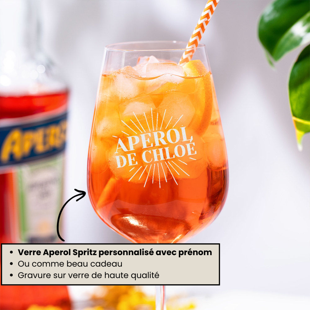 Coffret cadeau verres Aperol et Lillet