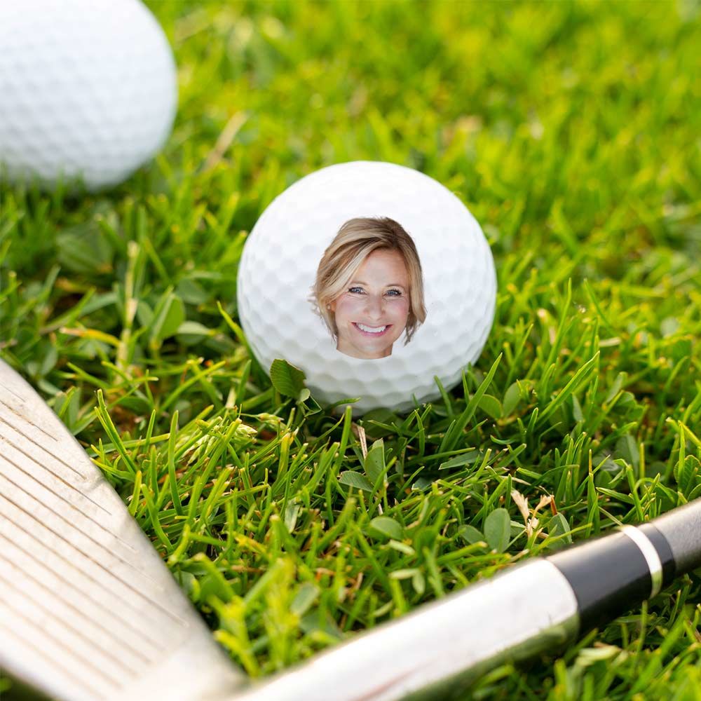 Set de 3 balles de golf personnalisées avec visage - Backroundremove