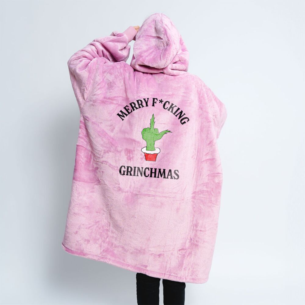 Plaid à capuche Personnalisé Le Grinch