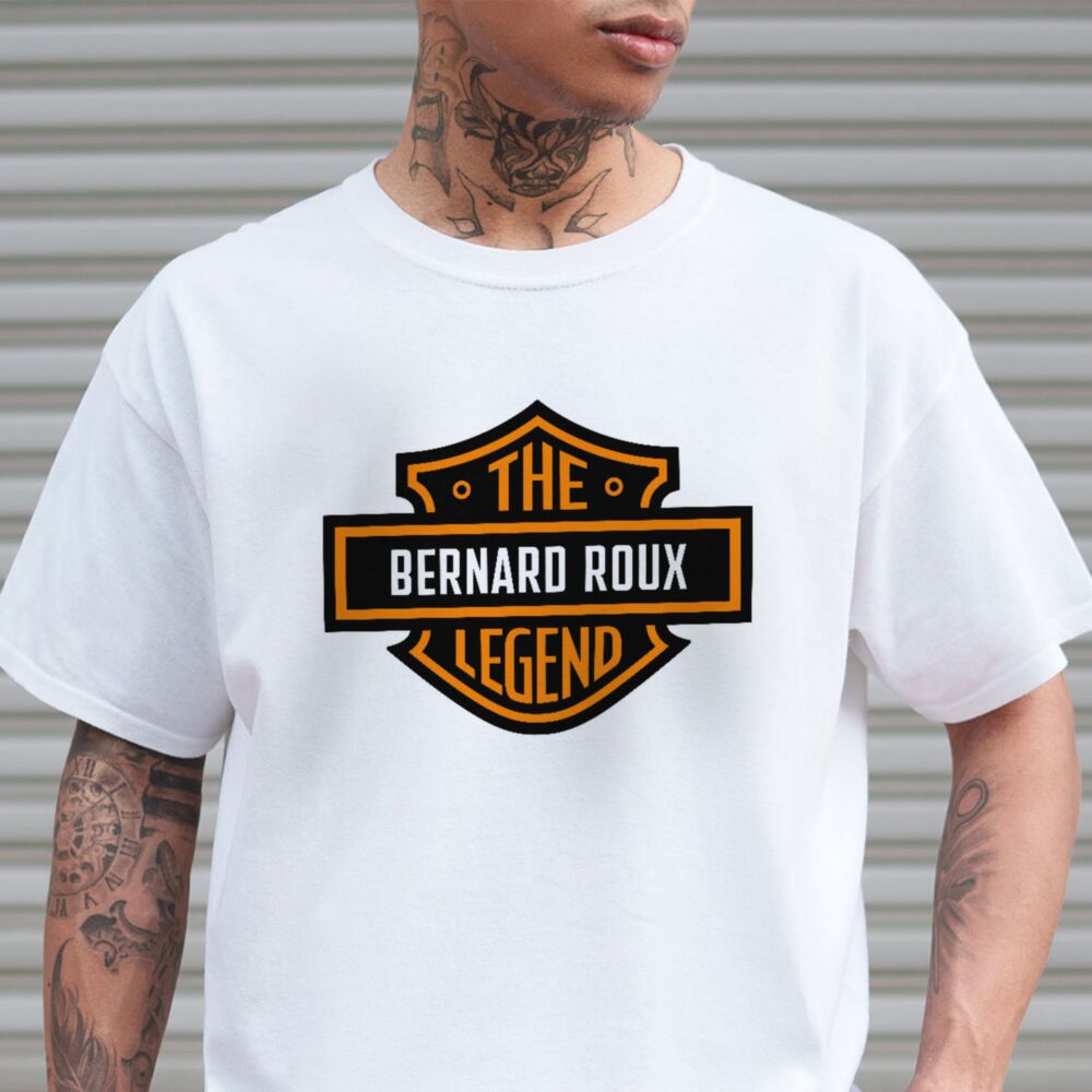 T-shirt personnalisé logo moto avec nom