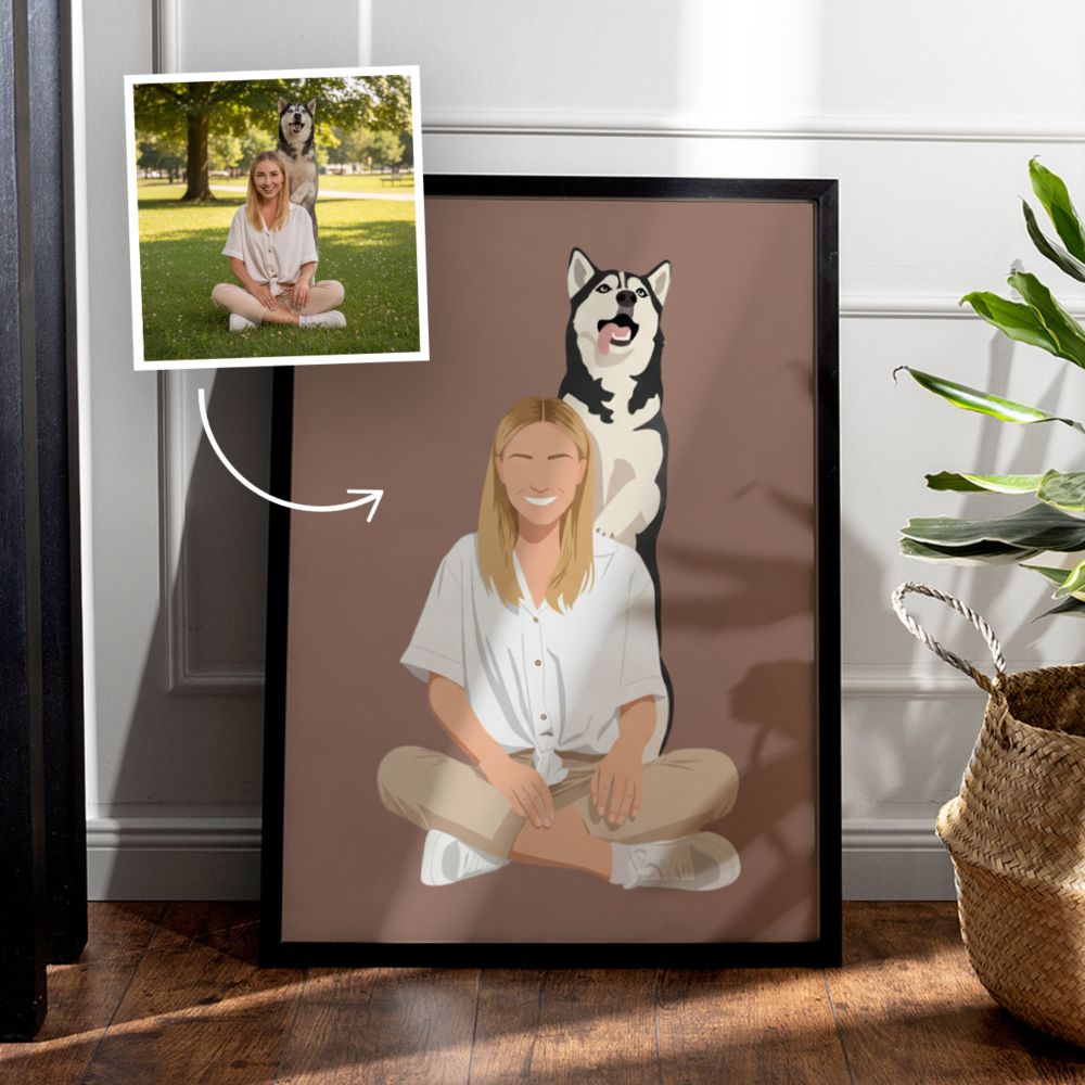 Affiche personnalisable avec illustration