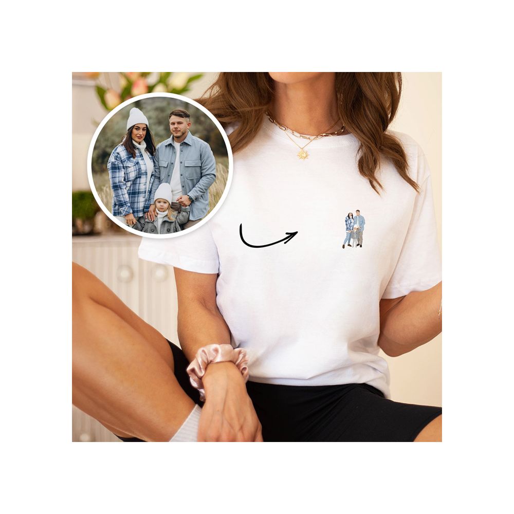 T-shirt personnalisé avec petite illustration