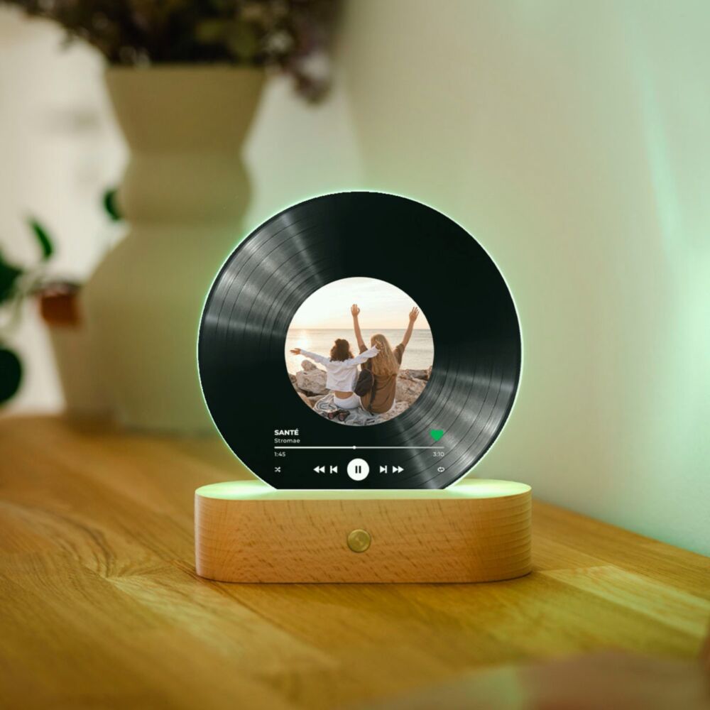 Lampe LED personnalisée Disque