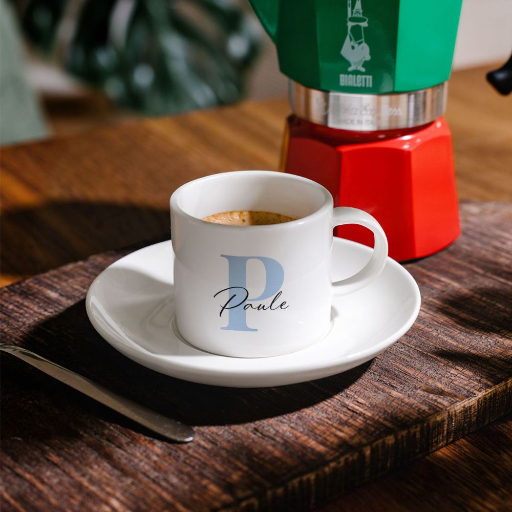 Tasse à café personnalisée avec monogramme