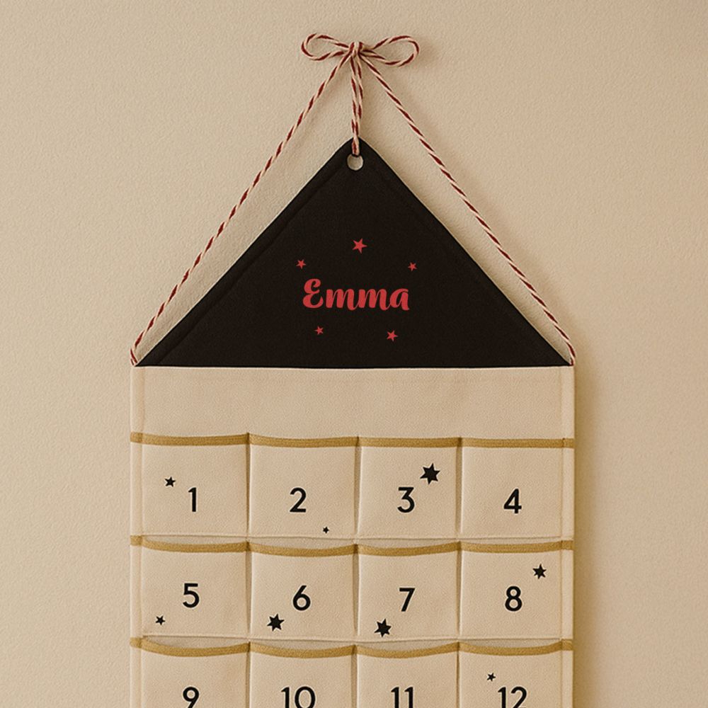 Calendrier de l’avent personnalisé avec nom