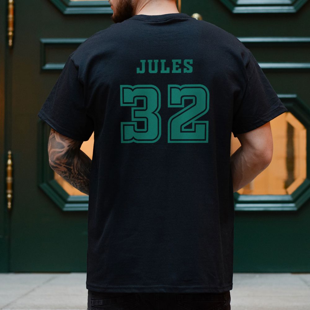 T-shirt personnalisé avec numéro et nom