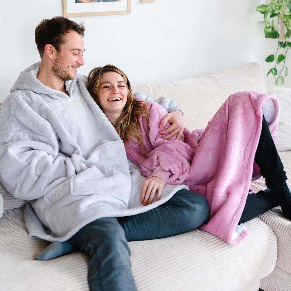 Plaid à capuche personnalisé avec photo et texte