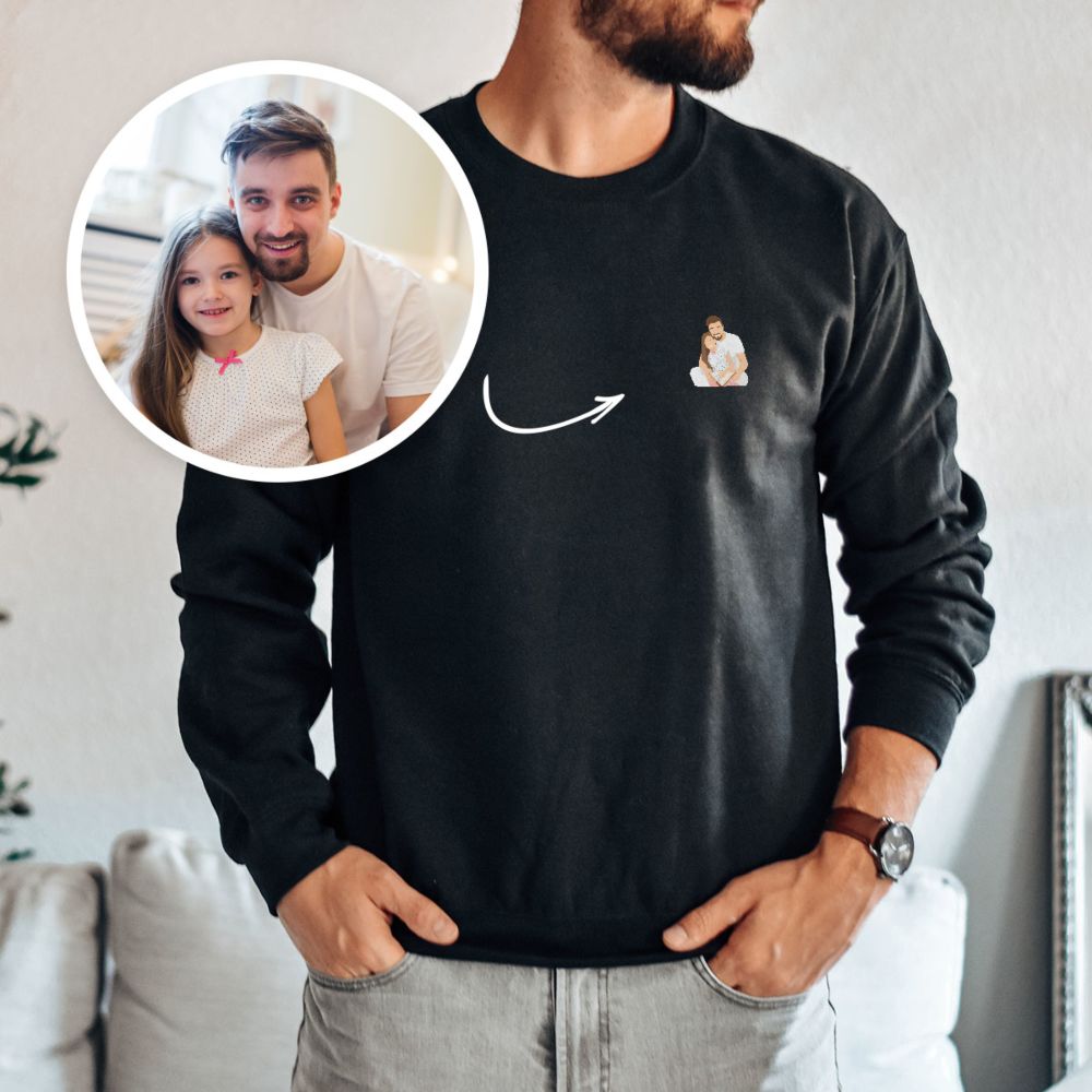 Pull personnalisé petite illustration