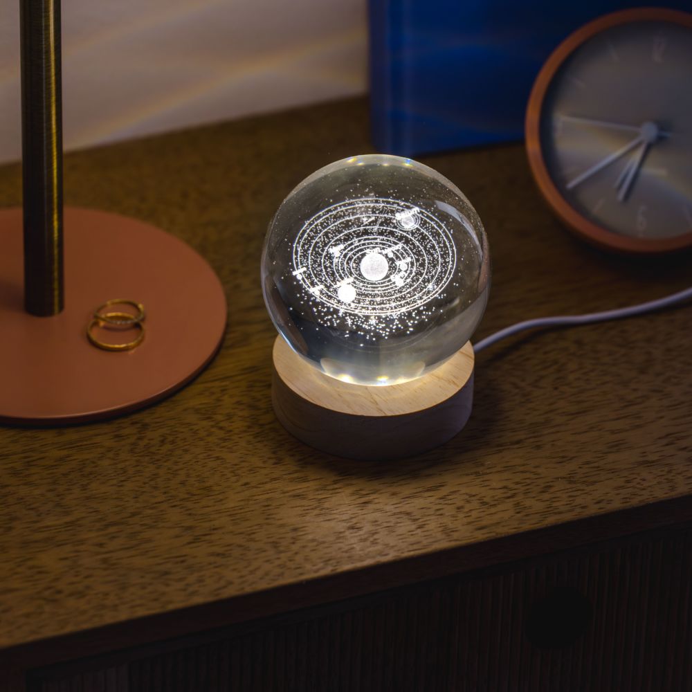 Globe en cristal – Planètes en 3D