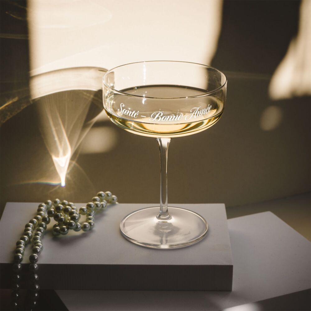 Coupe de Champagne personnalisable Silvester Prost Neujahr