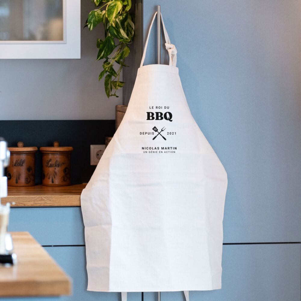 Tablier personnalisé Le Roi du BBQ
