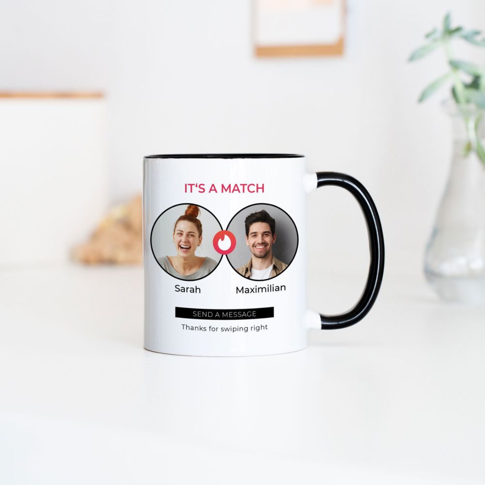 Mug personnalisé It's A Match