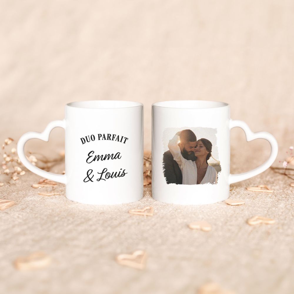 Mug personnalisé avec texte et photo