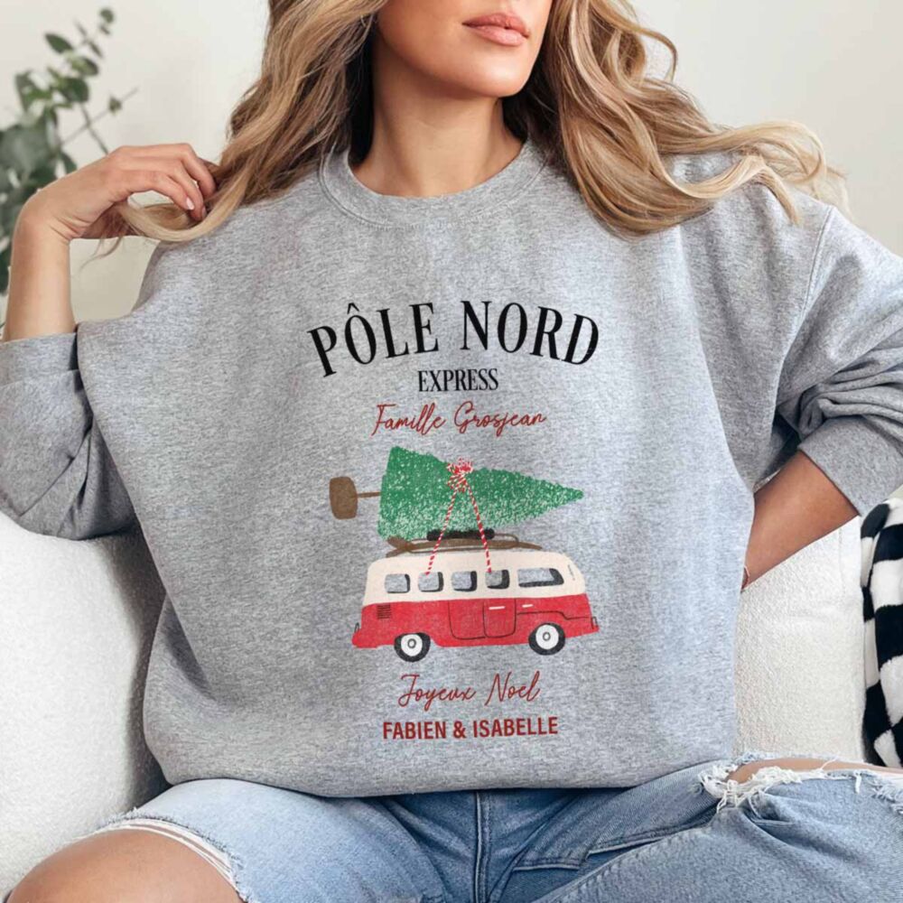 Pull de Noël personnalisé Rétro