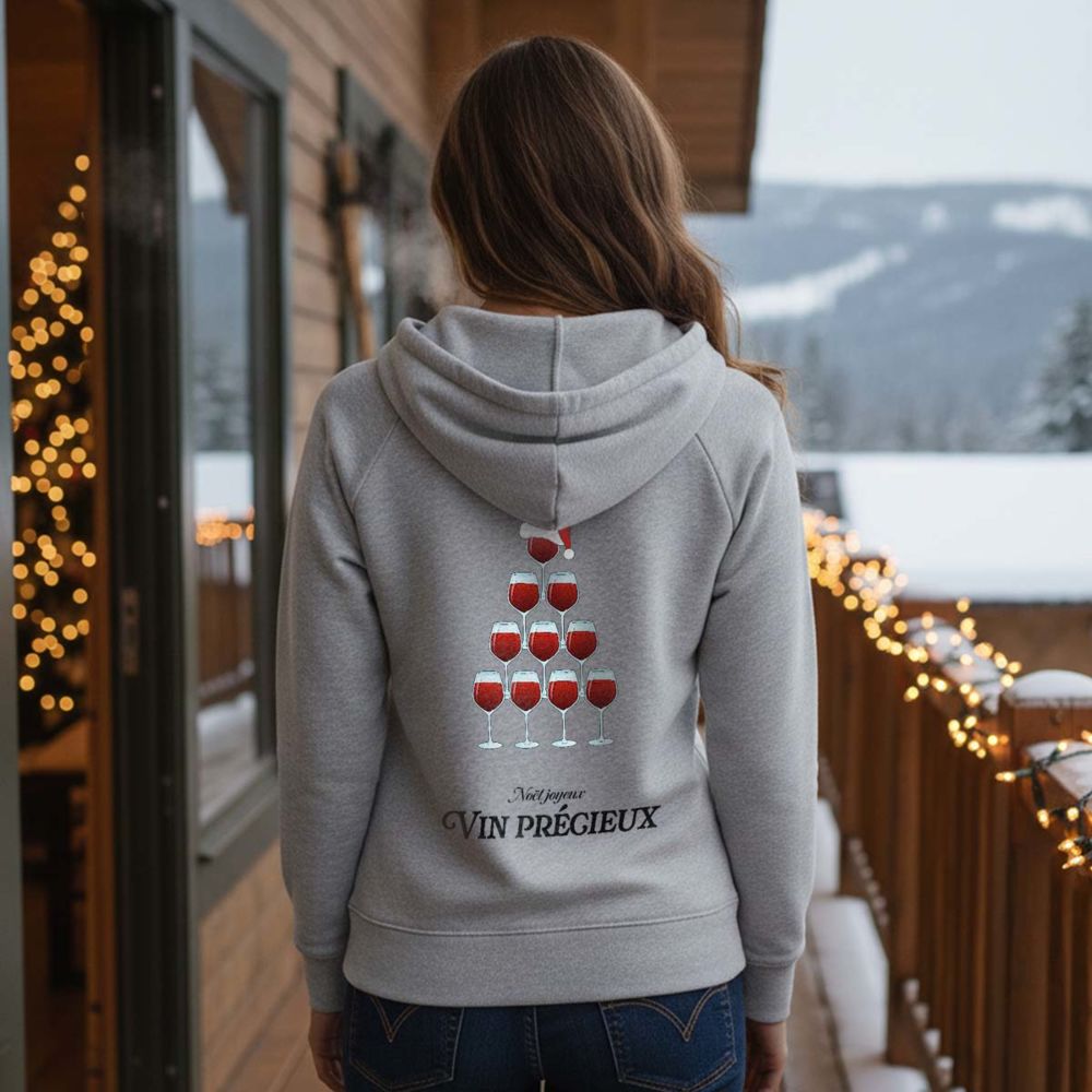Personalisierbarer Wein Weihnachtskapuzenpullover Personalisierbarer Wein Weihnachtskapuzenpullover