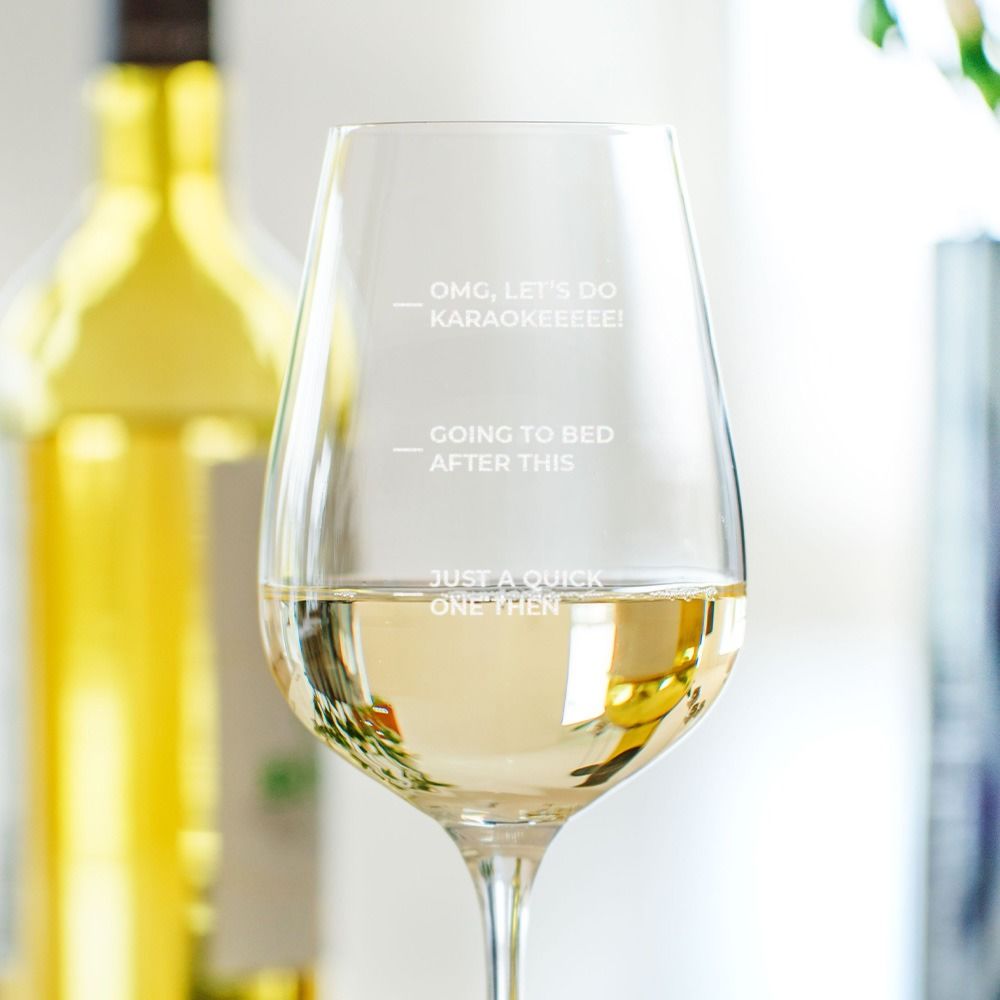 Verre à vin personnalisé avec nom