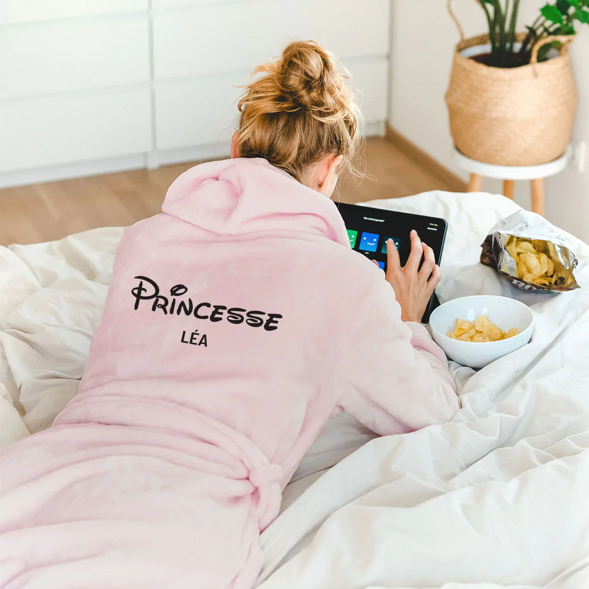 Peignoir personnalise princesse