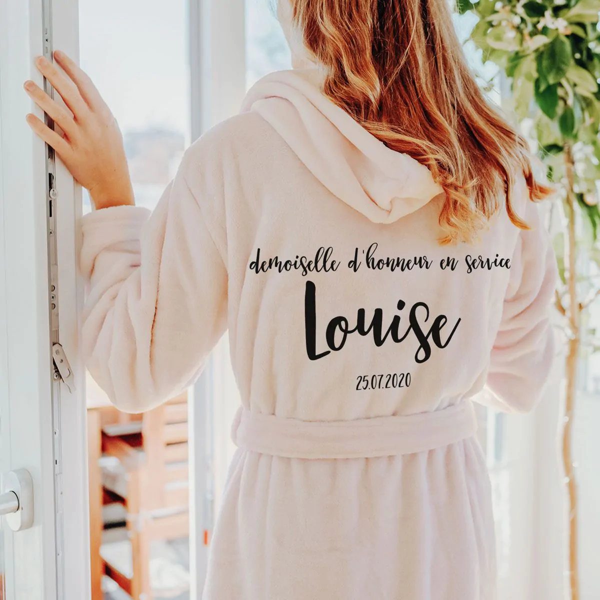 Peignoir personnalis avec nom
