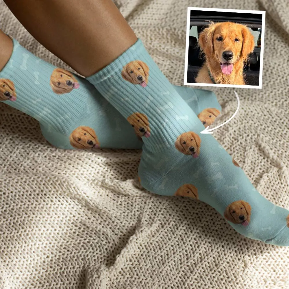 Chaussette personnalisé animaux clearance