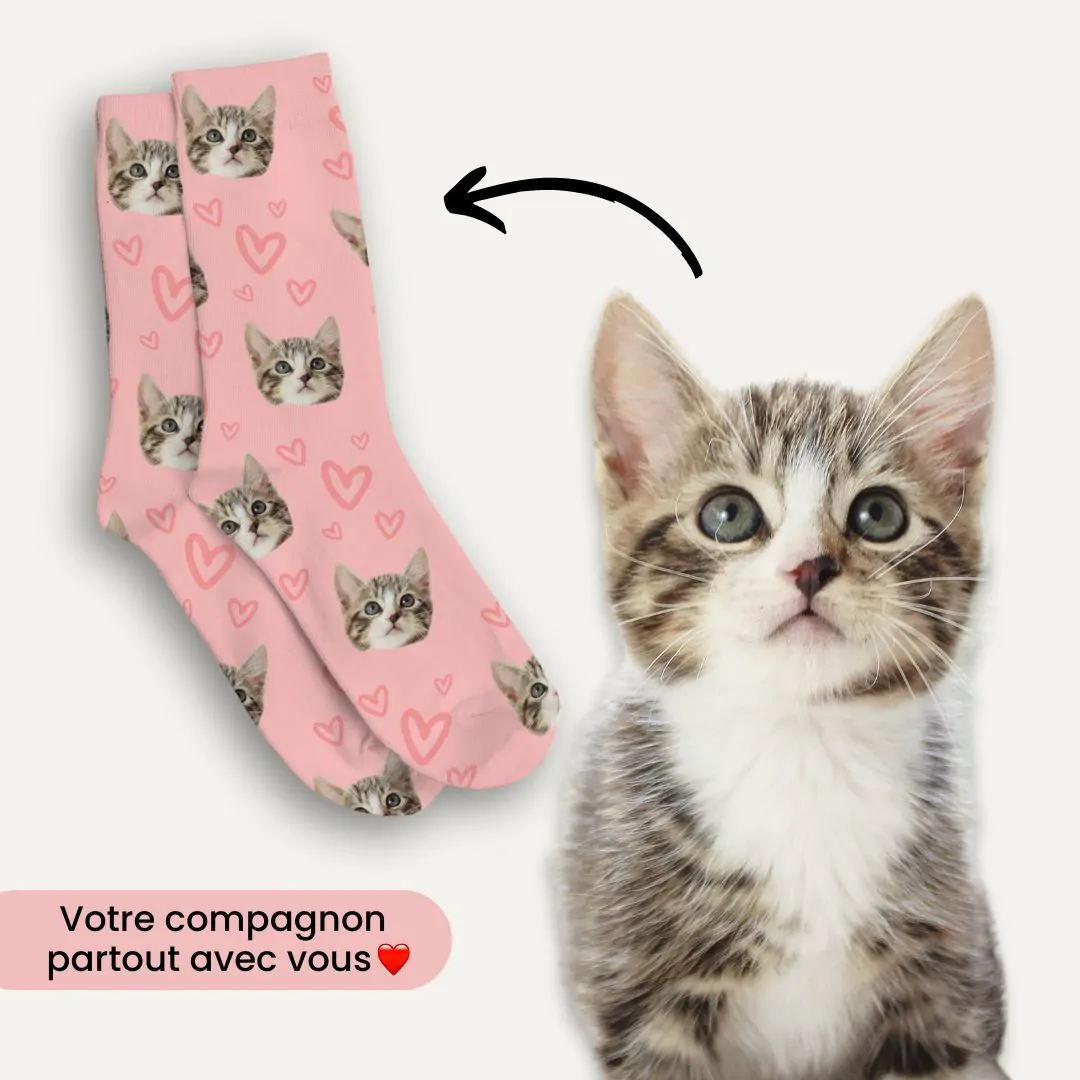 Chaussettes personnalisées animaux discount