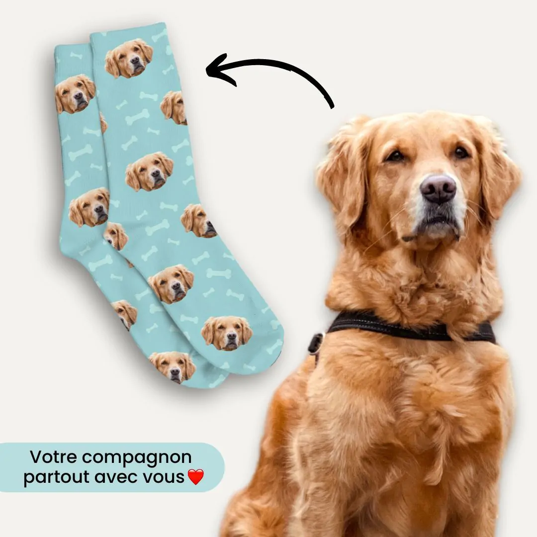 Chaussettes personnalisées animaux best sale