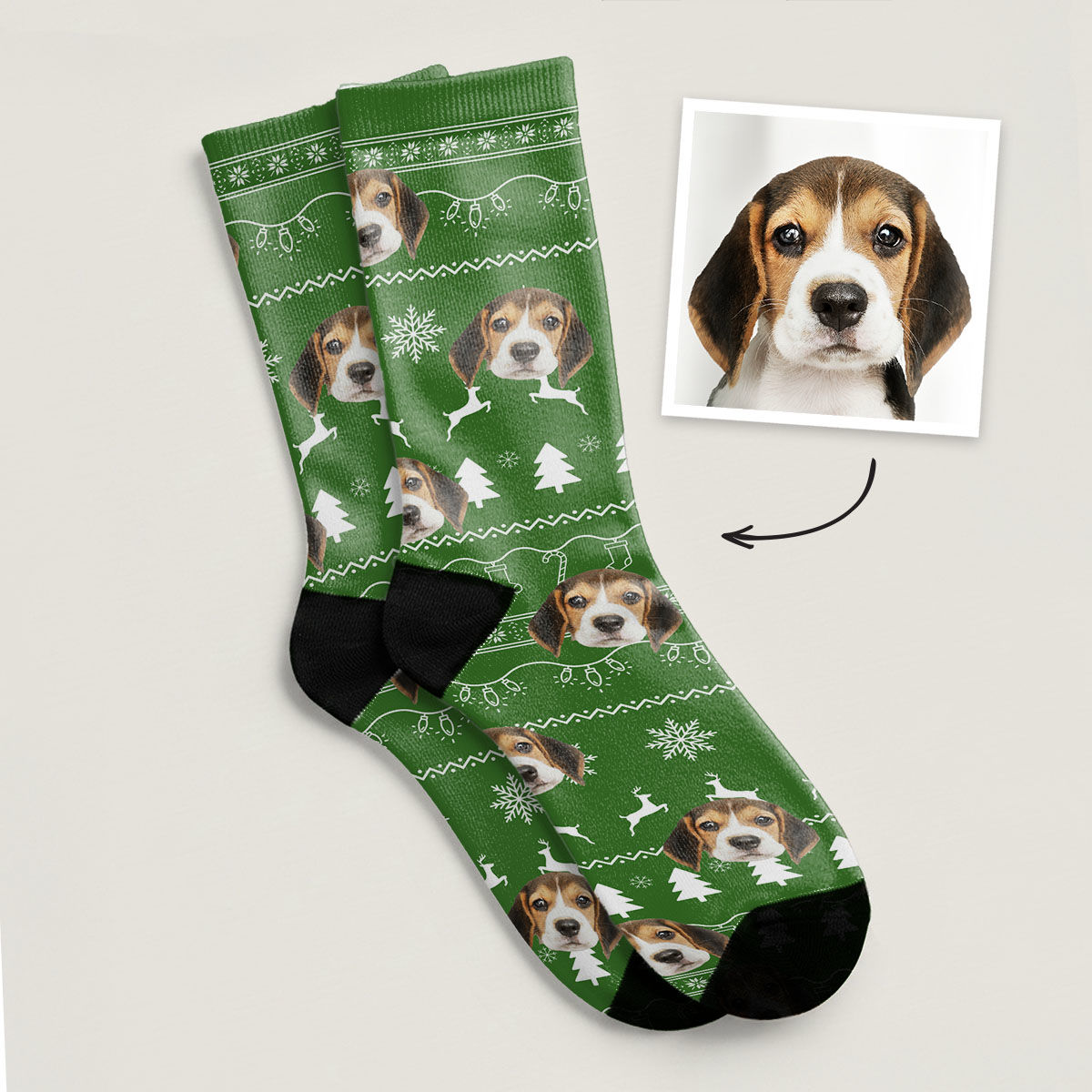 Chaussettes Personnalisées Avec Photo - Cadeau Drôle Et Unique Pour Noël, Anniversaire, Homme/Femme - 2