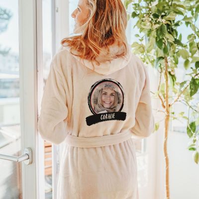 Peignoir personnalisé avec photo et texte Peignoir personnalisé avec photo et texte