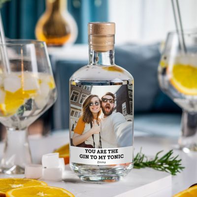 Gin personnalisé avec photo et texte