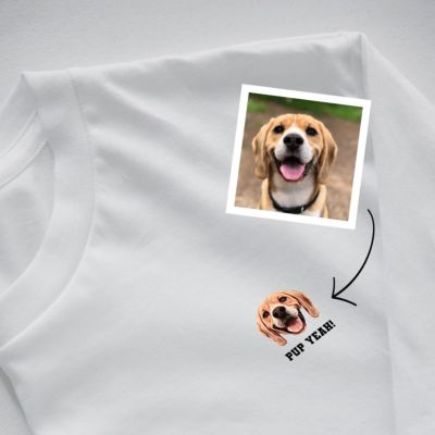 T-shirt personnalisé avec votre animal de compagnie Cartoon