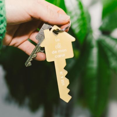 Porte-clés personnalisé en forme de clé