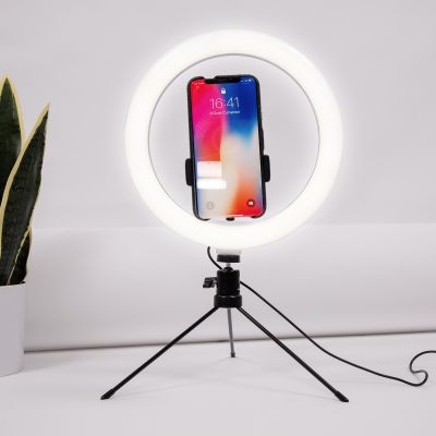 Trépied selfie avec anneau LED