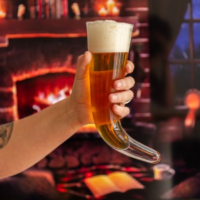 Corne à boire Viking en Verre Corne à boire Viking en Verre