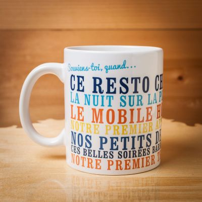 Tasse personnalisable – Souviens toi, quand... Tasse personnalisable – Souviens toi, quand...