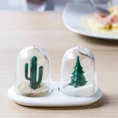 Salz- und Pfefferstreuer Winter & Sommer Salière et Poivrière Hiver & Été
