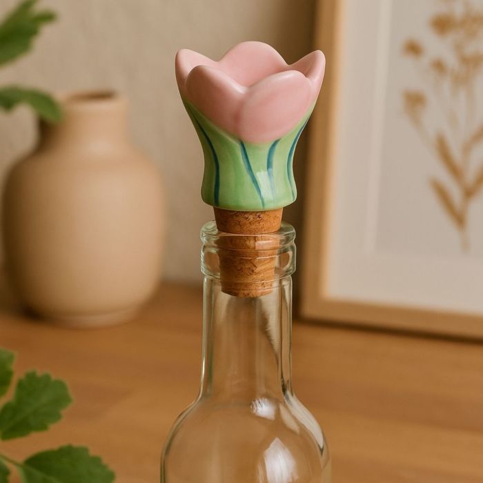 Vase En Verre Soufflé Fait Main – Forme Sac à Main – Déco Vintage