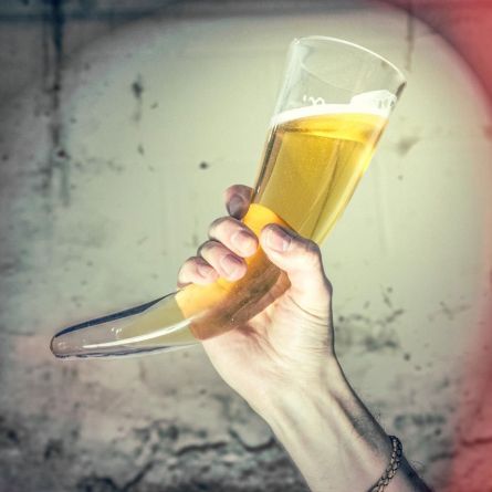 Corne à boire Viking en Verre