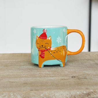 Tasse chat Hiver