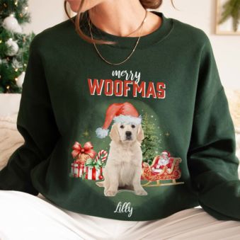 Pull de Noël Bootleg personnalisé avec votre animal de compagnie