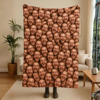 Couverture personnalisée avec visage